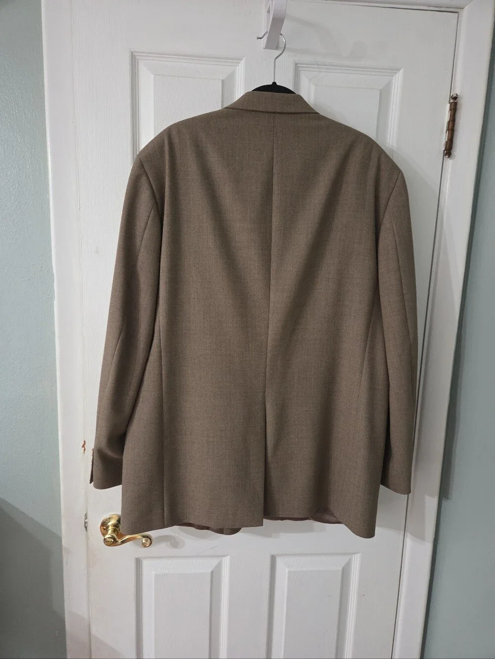 Stafford Men's Light Brown Two-Button Sport Coat.  46L
